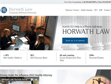 Tablet Screenshot of criminal-lawyerseattle.com